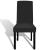Huse de scaun elastice drepte, 4 buc., negru GartenMobel Dekor