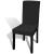 Huse de scaun elastice drepte, 4 buc., negru GartenMobel Dekor