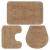 Set covorașe baie, 3 piese, bej, textil GartenMobel Dekor
