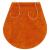 Set covorașe de baie, 3 piese, portocaliu, textil GartenMobel Dekor