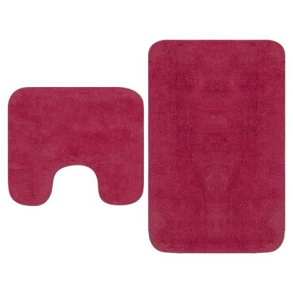 Set covorașe baie, 2 buc., textil, fucsia GartenMobel Dekor