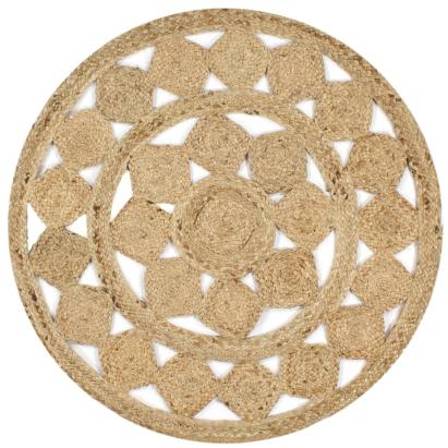 Covor manual din iută împletită, 150 cm GartenMobel Dekor