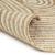 Covor lucrat manual cu model spiralat, alb, 120 cm, iută GartenMobel Dekor