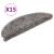 Covorașe pentru trepte scară, 15 buc., gri, 56x17x3 cm GartenMobel Dekor