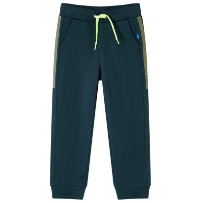 Pantaloni de trening pentru copii cu cordon verde mușchi 140 GartenMobel Dekor