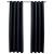 Draperii opace cu inele metalice, 2 buc., negru, 140 x 245 cm GartenMobel Dekor