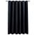 Draperie opacă cu inele metalice, negru, 290 x 245 cm GartenMobel Dekor