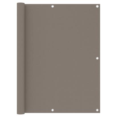 Paravan de balcon, gri taupe, 120x400 cm, țesătură oxford GartenMobel Dekor