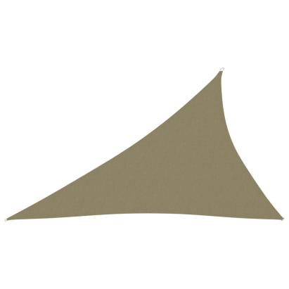 Parasolar, bej, 3x4x5m, țesătură oxford, triunghiular GartenMobel Dekor