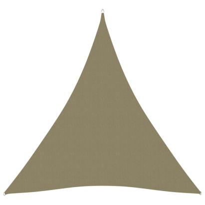 Parasolar, bej, 3x4x4 m, țesătură oxford, triunghiular GartenMobel Dekor