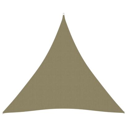 Parasolar, bej, 4,5x4,5x4,5 m, țesătură oxford, triunghiular GartenMobel Dekor
