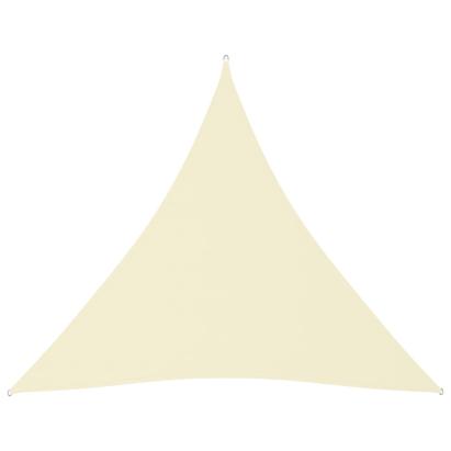 Pânză parasolar, crem, 4x4x4 m, țesătură oxford, triunghiular GartenMobel Dekor