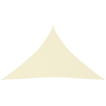 Pânză parasolar, crem, 4x4x5,8 m, țesătură oxford, triunghiular GartenMobel Dekor