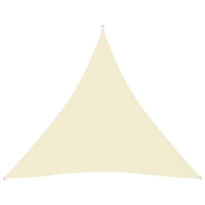 Parasolar, crem, 4,5x4,5x4,5 m, țesătură oxford, triunghiular GartenMobel Dekor