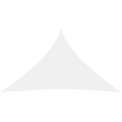 Parasolar, alb, 3,5x3,5x4,9 m, țesătură oxford, triunghiular GartenMobel Dekor