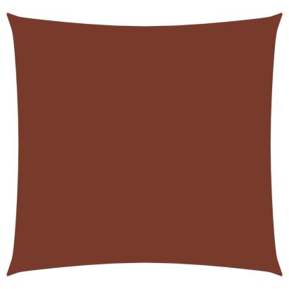 Parasolar, cărămiziu, 6x6 m, țesătură oxford, pătrat GartenMobel Dekor