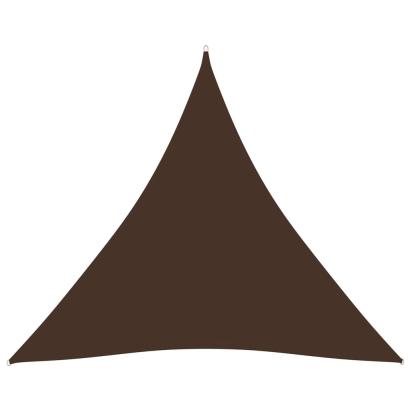 Parasolar, maro, 4x4x4 m, țesătură oxford, triunghiular GartenMobel Dekor