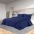 Set cu husă de pilotă, bleumarin, 260x240 cm, microfibră GartenMobel Dekor