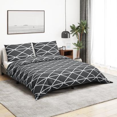 Set cu husă de pilotă, gri, 140x200 cm, bumbac GartenMobel Dekor