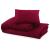 Set lenjerie cu husă de pilotă, bordo, 200x220 cm, bumbac GartenMobel Dekor