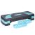 Stepper Fitness pentru Aerobic, Ajustabil pe 3 Nivele cu Picioare Antiderapante, 78x23 cm, Albastru/Gri
