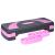 Stepper Fitness pentru Aerobic, Ajustabil pe 3 Nivele cu Picioare Antiderapante, 78x23 cm, Violet/Gri