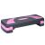 Stepper Fitness pentru Aerobic, Ajustabil pe 3 Nivele cu Picioare Antiderapante, 78x23 cm, Violet/Gri
