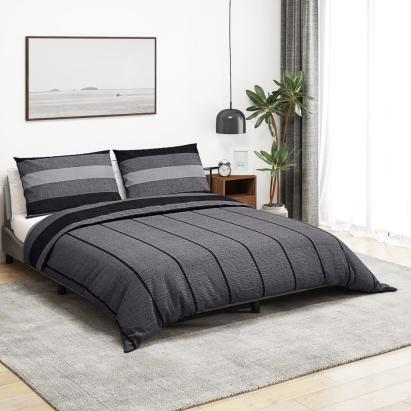 Set cu husă de pilotă, gri închis, 200x200 cm, bumbac GartenMobel Dekor