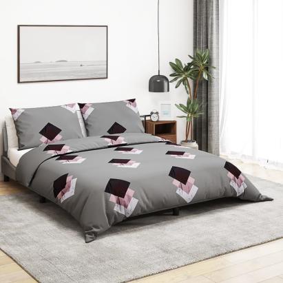 Set cu husă de pilotă, gri, 220x240 cm, bumbac GartenMobel Dekor