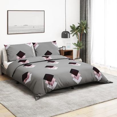 Set cu husă de pilotă, gri, 225x220 cm, bumbac GartenMobel Dekor