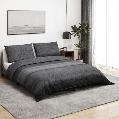 Set cu husă de pilotă, gri închis, 200x200 cm, bumbac GartenMobel Dekor