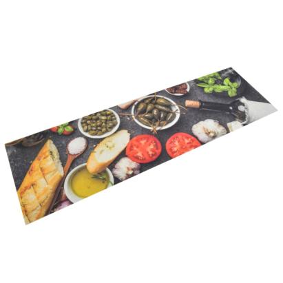 Covor de bucătărie lavabil Wine & Dinner, 45x150 cm, catifea GartenMobel Dekor