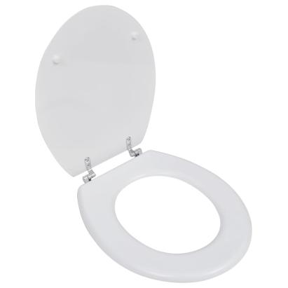 Capac WC, alb, MDF, model simplu GartenMobel Dekor