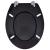 Capac WC, negru, MDF, model simplu GartenMobel Dekor