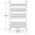 Radiator port-prosop încălzire centrală baie, curbat, 600 x 1160 mm GartenMobel Dekor