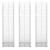Set gabioane, 3 buc, sârmă galvanizată, 25 x 25 x 100 cm  GartenMobel Dekor