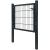 Poartă pentru gard 2D (simplă), gri antracit, 106x130 cm GartenMobel Dekor