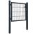 Poartă de gard, antracit, 105x150 cm, oțel GartenMobel Dekor