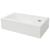 Chiuvetă ceramică dreptunghiulară cu preaplin 46x25,5x12 cm alb GartenMobel Dekor