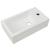 Chiuvetă ceramică dreptunghiulară cu preaplin 46x25,5x12 cm alb GartenMobel Dekor