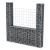Coș gabion în formă de U, 160 x 20 x 150 cm, oțel galvanizat GartenMobel Dekor