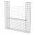 Coș gabion în formă de U, 160 x 20 x 150 cm, oțel galvanizat GartenMobel Dekor