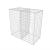 Coș gabion, 100 x 50 x 100 cm, oțel galvanizat GartenMobel Dekor
