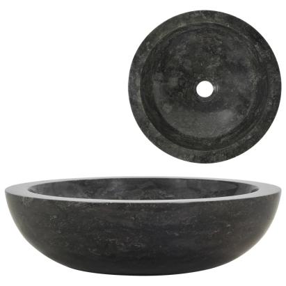 Chiuvetă, negru, 40 x 12 cm, marmură GartenMobel Dekor