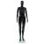 Corp manechin feminin, suport din sticlă, negru lucios, 175 cm  GartenMobel Dekor