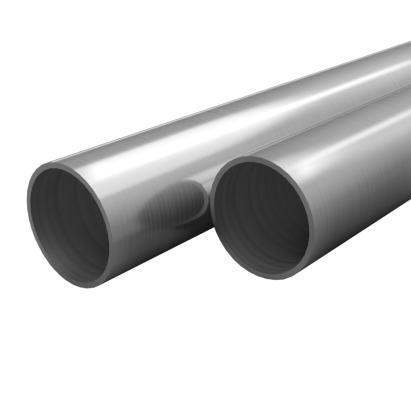 Tuburi din oțel inoxidabil 2 buc. Ø42x1,8mm rotund V2A 2m GartenMobel Dekor