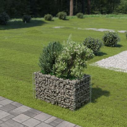 Strat înălțat gabion, 90 x 50 x 50 cm, oțel galvanizat GartenMobel Dekor
