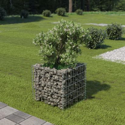 Strat înălțat gabion, 50 x 50 x 50 cm, oțel galvanizat GartenMobel Dekor