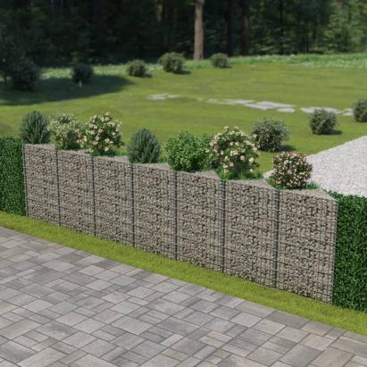 Perete gabion, oțel galvanizat, 450 x 30 x 100 cm GartenMobel Dekor
