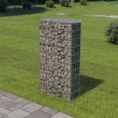 Perete gabion cu capace, 50 x 20 x 100 cm, oțel galvanizat GartenMobel Dekor
